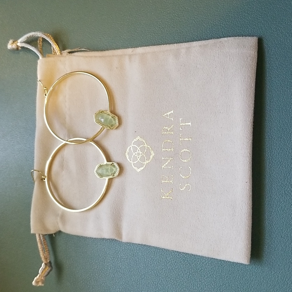 Kendra Scott signature gold hoop earrings